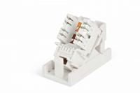 Розетка компьютерная SIP2K-C6-M45-22.5 (вставка) 45х225 (аналог Mosaic) с наклонным модулем RJ45 CAT.6 Hyperline 35211