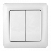 Выключатель 2-кл. СП Хит 6А IP20 250В бел. SchE VS56-234-B Schneider Electric