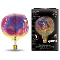 Лампа светодиодная филаментная Filament Rainbow Spiral 5Вт G150CR 1800К E27 250лм Gauss 1007802103
