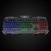 Клавиатура 700G Dynasty черн. USB Multimedia for gamer LED ОКЛИК 1061657