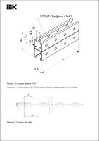 Профиль перфорированный STRUT двойной 41х41х700-2.5 HDZ IEK CLM50D-PSD-41-41-07-3-HDZ (ИЭК)