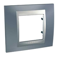 Рамка 1-м Unica Top грей/алюм. SchE MGU66.002.097 Schneider Electric