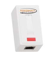 Розетка 1 порт кат.6 (класс E) 250МГц RJ45/8P8C 110/KRONE T568A/B на печатной плате неэкран. бел. NIKOMAX N MC-WO1UE2-WT NIKOMAX/NIKOLAN