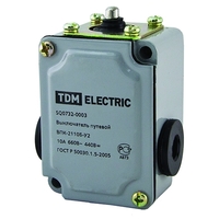 Выключатель путевой контактный ВПК-2110Б-У2 10А 660В IP67 | SQ0732-0003 TDM ELECTRIC