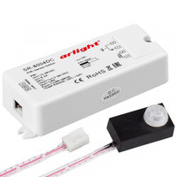 Датчик SR-8004-DC black (12-36V, 96-288W, PIR-Sensor) | 020866 Arlight