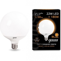 Образец Лампа светодиодная LED 22Вт Е27 G125 3000К | 105102122 Gauss