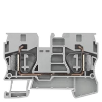 Клемма проходная пружинные зажимы 1.5-10мм.кв ширина 10мм серая Siemens 8WH2000-0AJ00