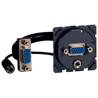 Механизм розетки HD15 + Jack 3.5 с кабелем Leg 067376 Legrand