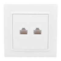 Розетка компьютерная 2-м СП Минск RJ45 бел. EKF ERK02-035-10