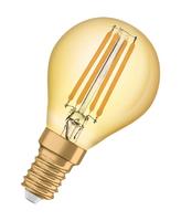 Лампа светодиодная филаментная Vintage 1906 LED CL P FIL GOLD 35 non-dim 4W/825 4Вт тепл. бел. E14 (замена 35Вт) зол. OSRAM 4058075293496