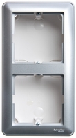 Коробка подъемная ОП 2-м W59 с рамкой матов. хром SchE KP-252-58 Schneider Electric