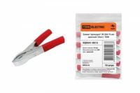 Зажим крокодил ЗК 30А 75мм красный (10шт) | SQ0541-0013 TDM ELECTRIC