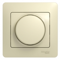 Светорегулятор (диммер) СП Glossa 300Вт поворот. в сборе беж. SchE GSL000234 Schneider Electric