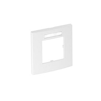 Рамка одинарная Modul45 (с полем д/маркировки,вертик.,84x84 мм,белый) (AR45-BSF1 RW) | 6119338 OBO Bettermann