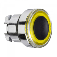 Головка для кнопки с подсветкой желтый темный центр - ZB4BW983 Schneider Electric
