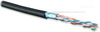 Кабель FTP 4-C5E-SOLID-OUTDOOR-40-500 витая пара экран. (F/UTP) кат.5e 4х2х0.5 (24 AWG) ож (solid) экран-фольга для внешн. прокладки PE (-40град.C - +60град.C) черн. (уп.500м) Hyperline 49110