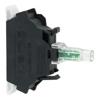 Контактный блок с LED, 230В, пружинные зажимы, красный - ZBVM45 Schneider Electric