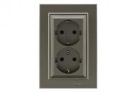 Розетка 2-м СП Karea 16А IP20 с/з зел. Makel 56052082