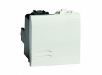 Выключатель 1-кл. 2мод. Brava 16А IP20 бел. DKC 76002B (ДКС)
