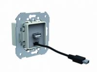 Механизм блока питания USB+micro USB вход 210-250В 47-63Гц выход 5В DC-2А Simon82/82Nature/88 75405-39