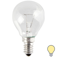 Лампа накаливания Osram шар E14 60 Вт прозрачная свет тёплый белый
