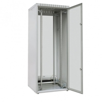 Шкаф напольный WZ-IT-246010-44AA-2-011-FP 19",24U,1163х600х1000мм,пер.и зад.дв.стал. одноствор.с перф.типа C 80%,сер.(RAL7035)разобр.| 408868 | Zpas
