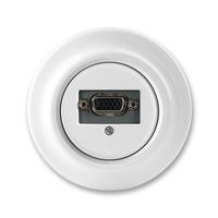 Розетка VGA ABB Decento белый фарфор - 2CHK290426C4300