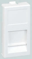 Адаптер на 1 RJ45 коннектор CJ545U(FM); CJ546U(FM) защ. шторки 22.5х45мм алюм. Simon Connect KA76-8