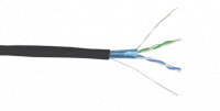Кабель связи витая пара F/UTP кат. 5E 2 пары LDPE 1м черн. GENERICA ITK BC3-C5E02-339-500-G IEK (ИЭК)