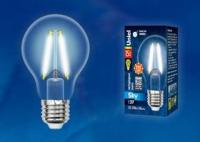 Лампа светодиодная LED-A60-15W/4000K/E27/CL PLS02WH Форма A прозрачная Серия Sky Белый свет (4000K) Картон ТМ Uniel UL-00005850