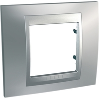 Рамка 1-м Unica Top матов. хром/алюм. SchE MGU66.002.038 Schneider Electric