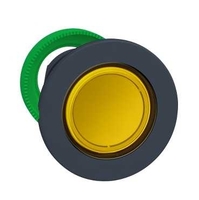Головка кнопки с подсветкой, желтая, для утопленного монтажа - ZB5FW383 Schneider Electric