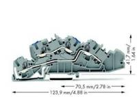 Клемма многоуровневая нейтраль-фаза Wago 2005-7649