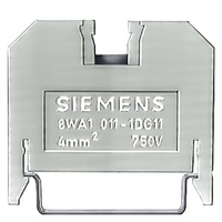 Клемма термопластиковая размер 4 6.5мм винтовое подсоединение синяя Siemens 8WA1011-1BG11
