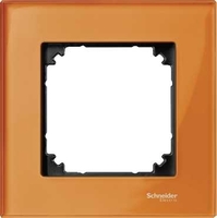 Рамка 1-м Merten стекло оранж. кальцит SchE MTN404102 Schneider Electric