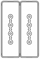 Секция прямая шинопровод 2+2 точек отвода L=3000мм Cu 4P+4P40A - LTC40FSP41AA000 DKC (ДКС)