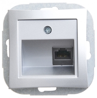 Механизм розетки комп. СП Дуэт RJ45 серебр. SchE WDE000383 Schneider Electric