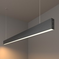 Светильник светодиодный подвесной линейный односторонний 128см 25W 3000K черная шагрень (101-200-30-128) | a042951 Elektrostandard Электростандарт
