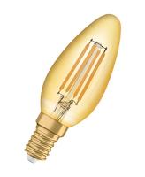 Лампа светодиодная филаментная Vintage 1906 LED CL B FIL GOLD 35 non-dim 4W/825 4Вт тепл. бел. E14 (замена 35Вт) зол. OSRAM 4058075293434