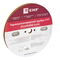 Термоусаживаемая трубка ТУТ 8/4 прозрачная рулон PROxima | tut-8-tr EKF