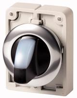 Переключатель плоский 30мм с подсветкой фиксацией M30C-FWRLK-W бел. EATON 187026