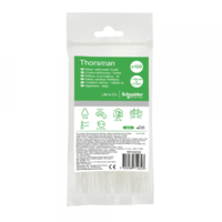 Стяжка кабельная 120х2.5 бел. (уп.100шт) SchE IMT46252 Schneider Electric