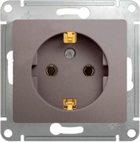 Розетка 1-м СП Glossa 16А IP20 250В с заземл. механизм платина SchE GSL001243 Schneider Electric