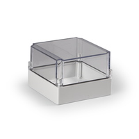 Cubo S 175 x 125 мм, 50 мм основание, глухая стенка, прозрачная крышка, ABS, IP 66/67 - SABP181813T Ensto
