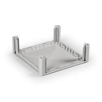 Основание Cubo P 300 x 400 мм, 4 открытые стенки, PC, IP65 - PPCF304010B4 Ensto