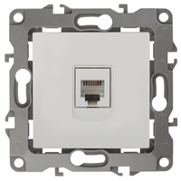 Розетка телефонная 12-3105-01 RJ11, белый (10/100/3200) |Б0014711 | ЭРА (Энергия света)