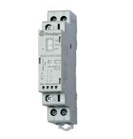 Контактор модульный 2NC 25А AgSnO2 12В AC/DC 17.5мм IP20 опции: мех. индикатор + LED FINDER 223200124420PAS
