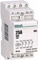 Контактор модульный 4НЗ 25А 230В МК-103 | 18070DEK DEKraft Schneider Electric