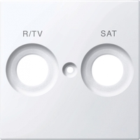 Центральная плата с маркировкой R/TV и SAT белый - MTN299825 Schneider Electric