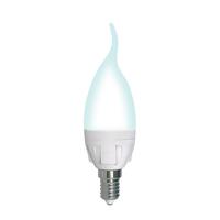 Лампа светодиодная LED-CW37 7W/4000K/E14/FR/DIM PLP01WH Яркая 7Вт матовая 4000К нейтр. бел. E14 диммир. (упак. картон) Uniel UL-00004298